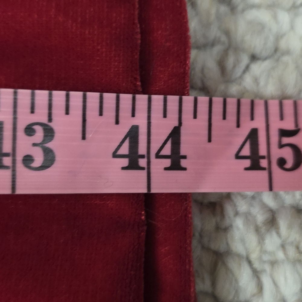 Wide Leg Mid Rise Velvet Pants - Picture 14 of 16